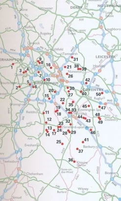 AA Publishing Groot-Brittanië & Ierland|50 Walks in Warwickshire & the West Midlands