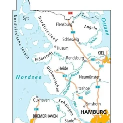 ADFC Radtourkarte Duitsland|Fietskaart Nordfriesland Schleswig 1