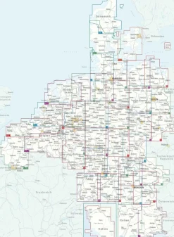ADFC Radtourkarte Duitsland|Fietskaart Nordfriesland Schleswig 1