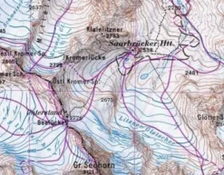Alpenvereinskarte Oostenrijk|Topografische kaart 26 Silvrettagruppe weg + ski