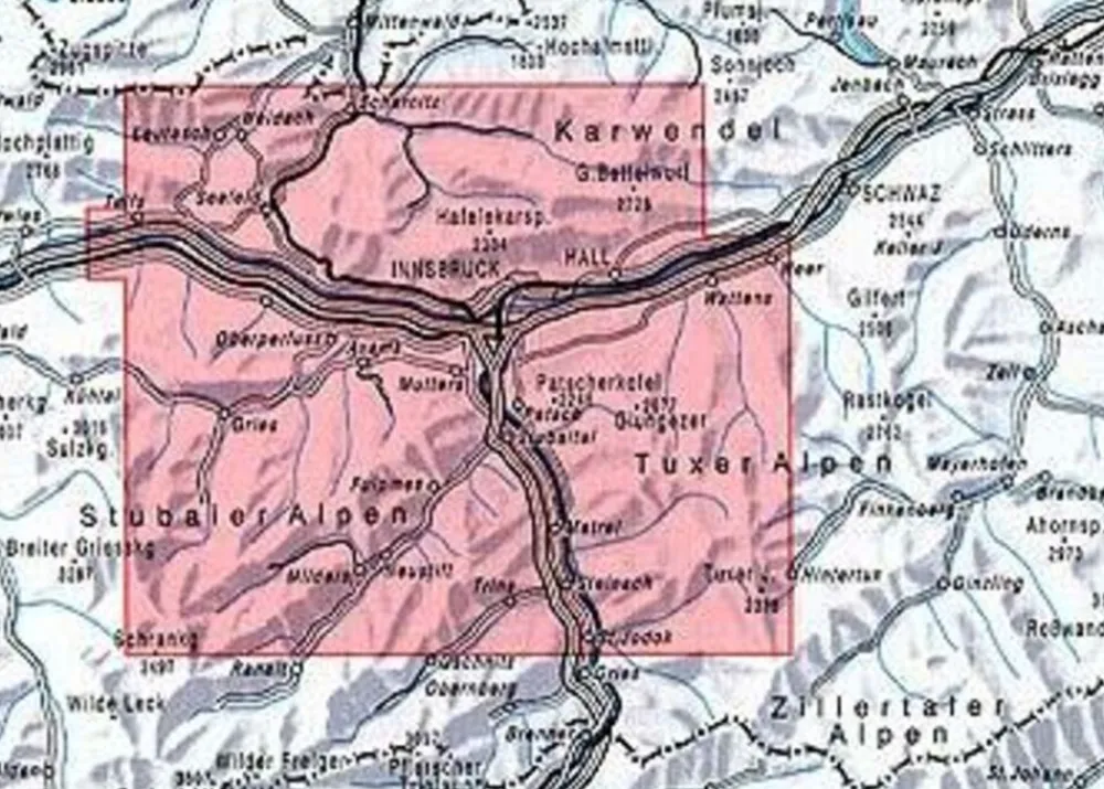 Alpenvereinskarte Oostenrijk|Wandelkaart 31/5 Innsbruck und Umgebung