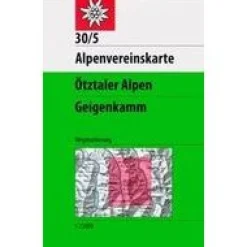 Alpenvereinskarte Oostenrijk|Wandelkaart Otztaler Alpen Geigenkamm 30/5 1/25