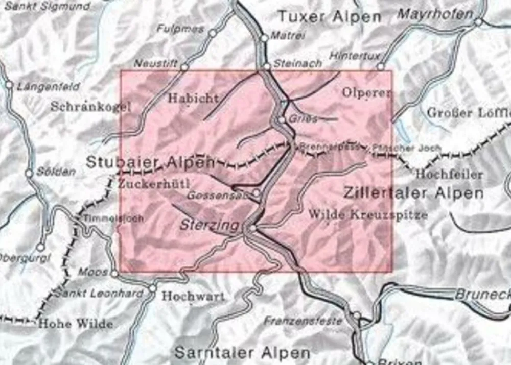 Alpenvereinskarte Oostenrijk|Wandelkaart 31/3 Brennerberge