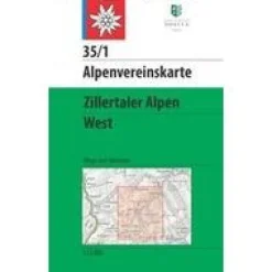 Alpenvereinskarte Oostenrijk|Zillertaler Alpen West 35/1