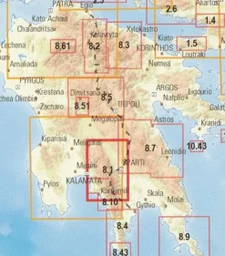 Anavasi Balkan, Griekenland & Cyprus|Wandelkaart Taygetos gids & kaart 1/25