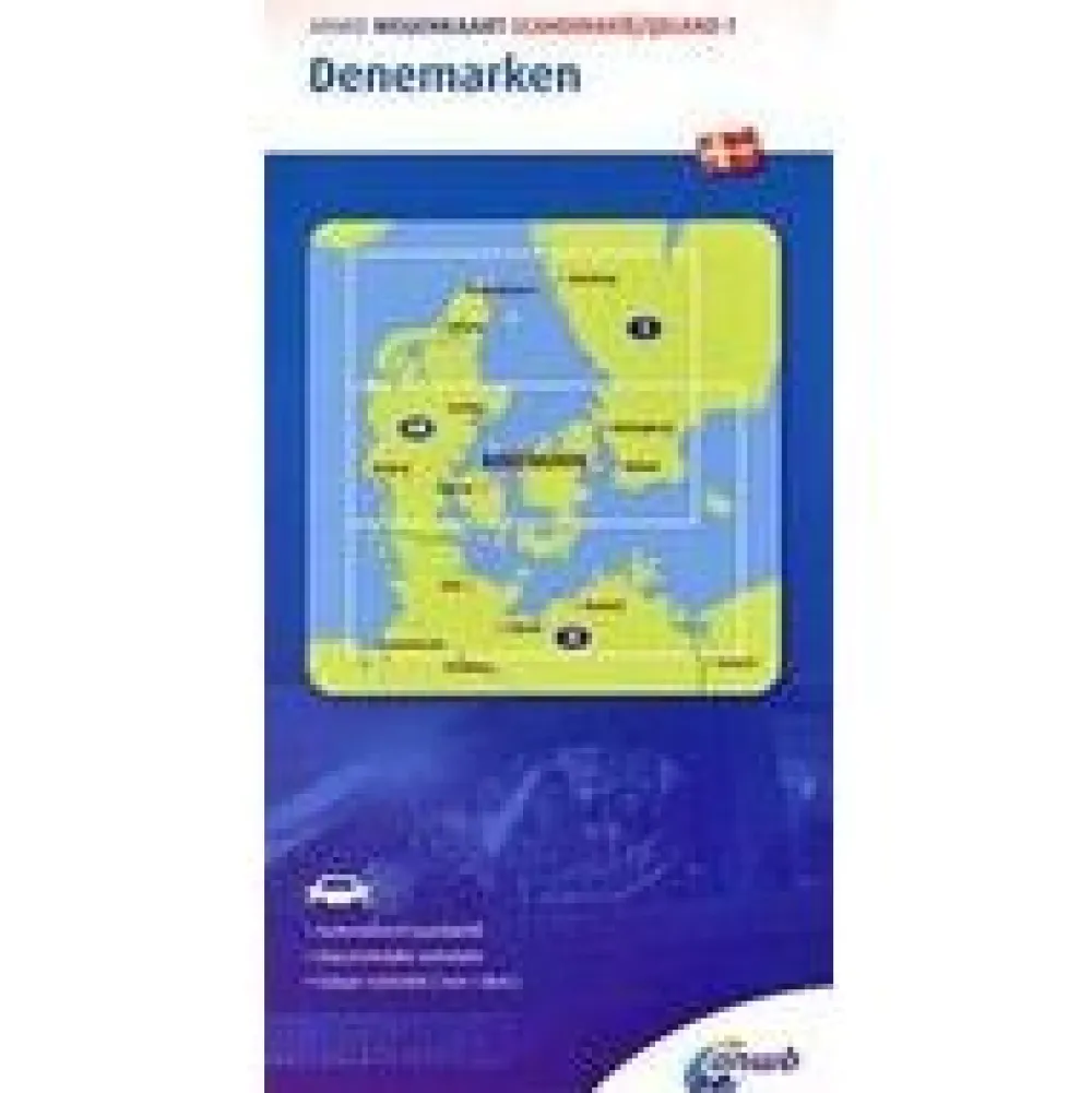 ANWB Scandinavië & Ijsland|Wegenkaart 1 Denemarken