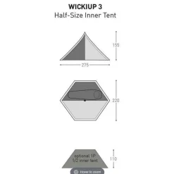Bach Tentaccessoires|Half size innertent wickiup 3 vapor blue