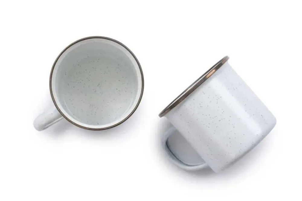 Barebones Campingservies|Enamel cup stone gray