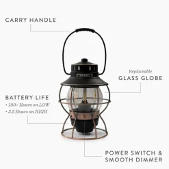 Barebones Lantaarns|Railroad Lantern ocean blue-usb