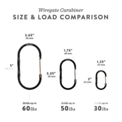 Barebones Bevestiging|Bevestiging|Wiregate carabiner small 3pc black