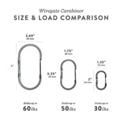 Barebones Bevestiging|Bevestiging|Wiregate carabiner small 3pc gunmetal
