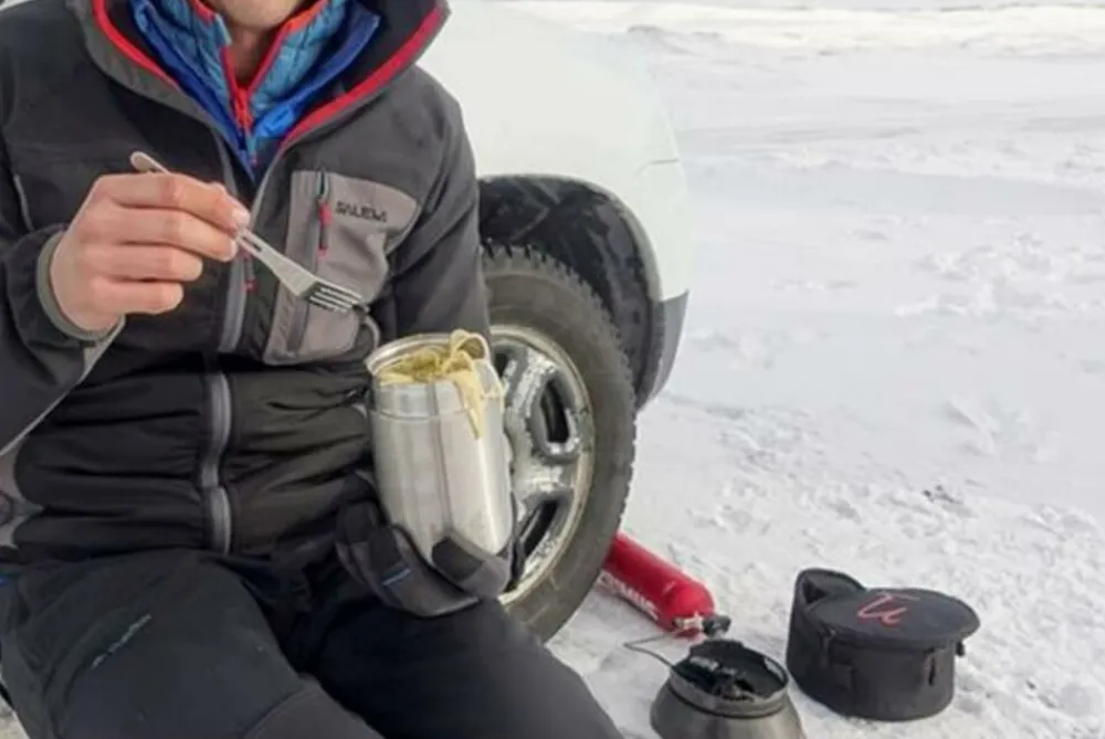 BasicNature Flessen & Waterzakken|Food container stainless steel 0.4 l