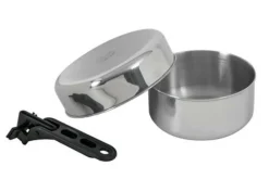 BasicNature Pannen & Ketels|Stainless steel set Biwak junior