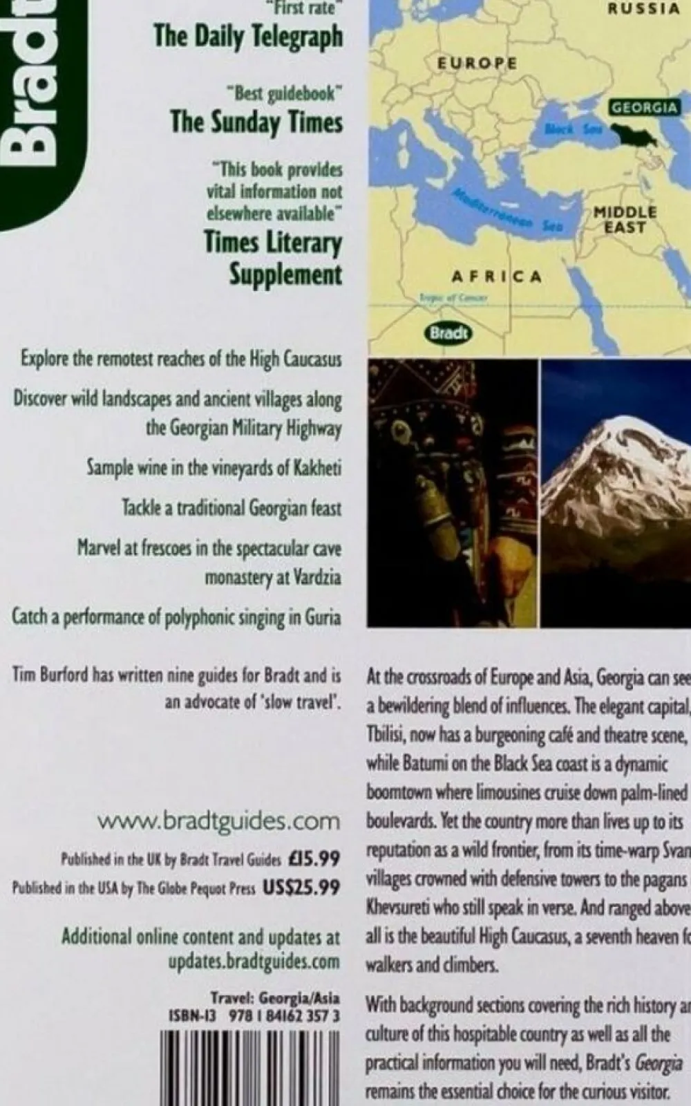 Bradt Travelguides Kaukasus|Georgia - reisgids Georgië