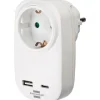 Brennenstuhl Reisstekkers|Stopcontactadapter met USB C 18W