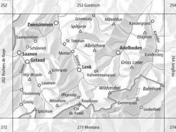 Bundesamt - Swisstopo Zwitserland|Skitoerkaart 263S Wildstrubel - Gstaad - Lenk