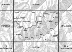 Bundesamt - Swisstopo Zwitserland|Oostenrijk|Skitoerkaart 249S Tarasp