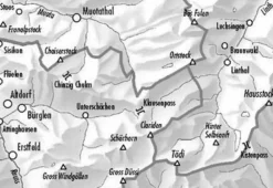 Bundesamt - Swisstopo Zwitserland|Skitoerkaart 246S Klausenpass