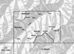 Bundesamt - Swisstopo Zwitserland|Topografische kaart 1159 Ischgl