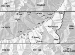 Bundesamt - Swisstopo Zwitserland|Topografische kaart 1199 Scuol