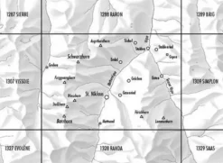 Bundesamt - Swisstopo Zwitserland|Topografische kaart 1309 Simplon