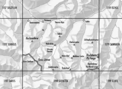 Bundesamt - Swisstopo Zwitserland|Topografische kaart 1178 Gross Litzner