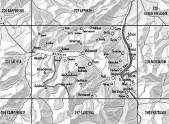 Bundesamt - Swisstopo Zwitserland|Topografische kaart 237 Walenstadt