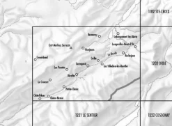 Bundesamt - Swisstopo Zwitserland|Frankrijk|Topografische kaart 1201 Mouthe
