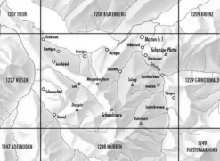Bundesamt - Swisstopo Zwitserland|Topografische kaart 1228 Lauterbrunnen