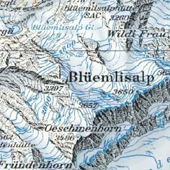 Bundesamt - Swisstopo Zwitserland|Topografische kaart 1286 St-Leonard