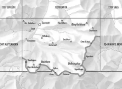 Bundesamt - Swisstopo Zwitserland|Topografische kaart 1348 Zermatt