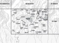 Bundesamt - Swisstopo Zwitserland|Topografische kaart 296 Chiasso