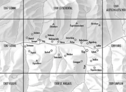 Bundesamt - Swisstopo Zwitserland|Topografische kaart 1288 Raron