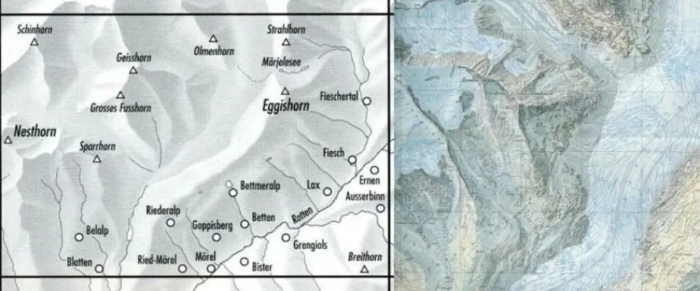Bundesamt - Swisstopo Zwitserland|Topografische kaart 1269 Aletschgletscher