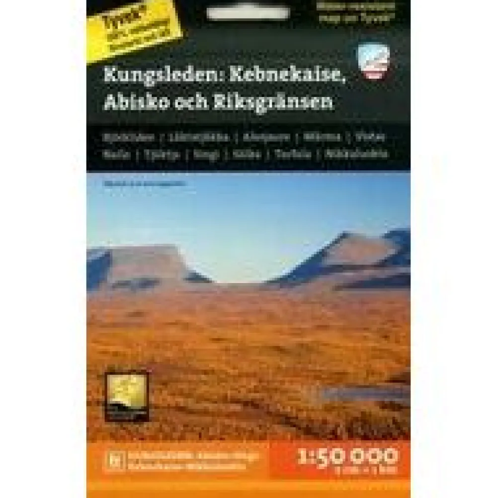 Calazo Scandinavië & Ijsland|Wandelkaart Kungsleden Kebnekaise Abisko Riksgrans