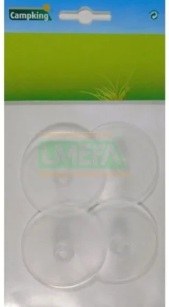 campking Tentaccessoires|4 regenkapjes 50 mm kunstof