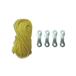 campking Tentaccessoires|4 scheerlijn geel 3 mm nylon 4 meter