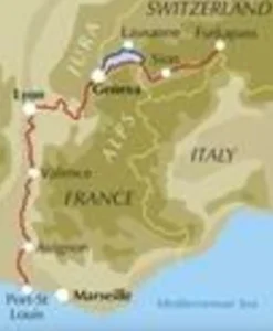 Cicerone Frankrijk|Fietsgids River Rhone Cycle Route