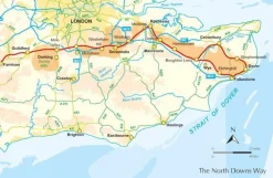 Cicerone Groot-Brittanië & Ierland|Wandelgids The North Downs Way