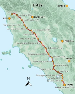Cicerone Wandelen Naar Rome|Italië & Malta|Wandelgids Via Francigena Part 3