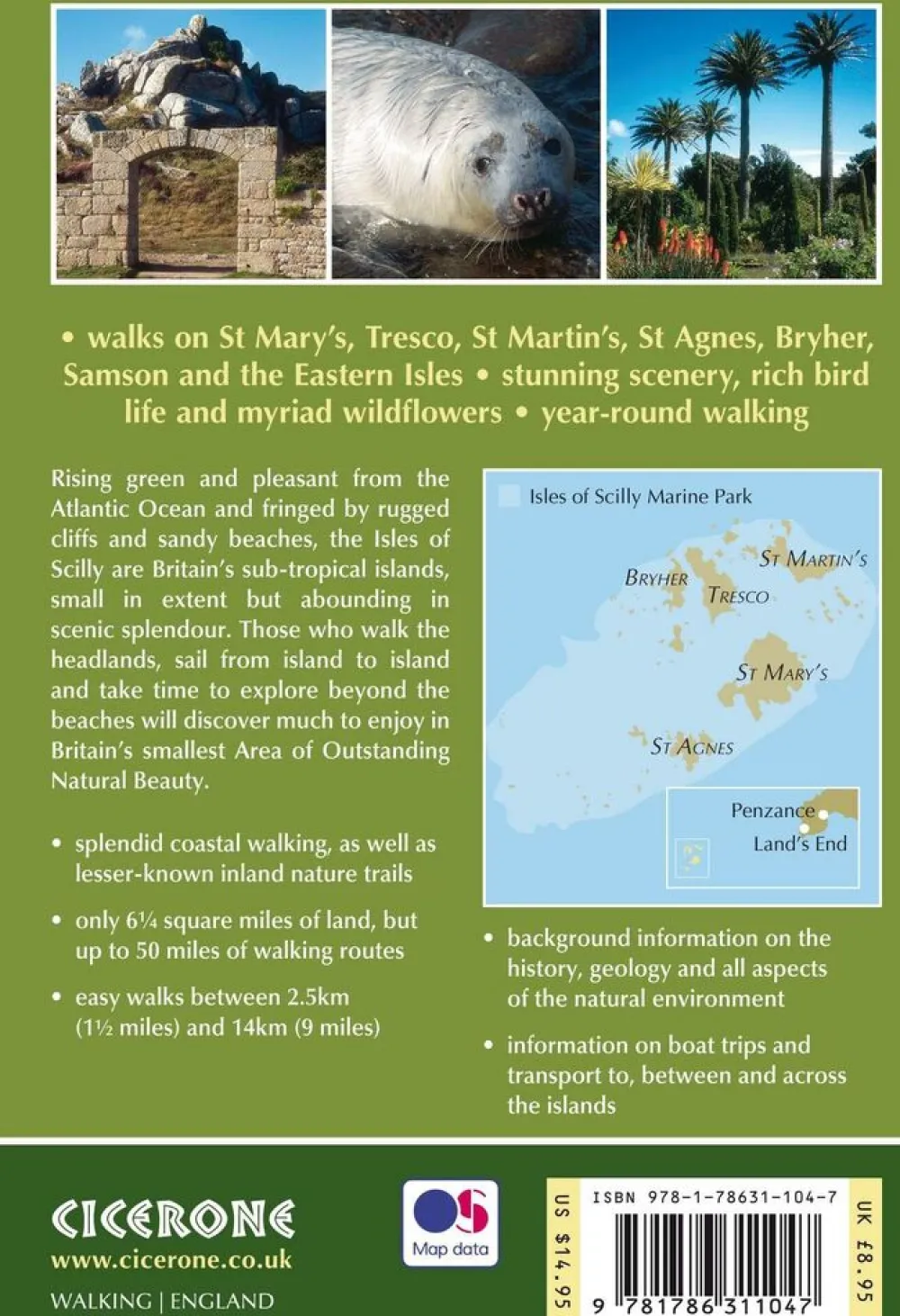 Cicerone Groot-Brittanië & Ierland|Wandelgids Walking in the Isles of Scilly