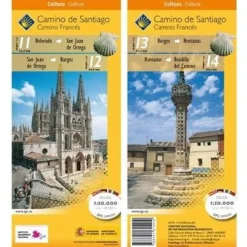 CNIG maps Spain Spanje & Portugal|11-14 Camino Santiago wandelkaart 1:50.000