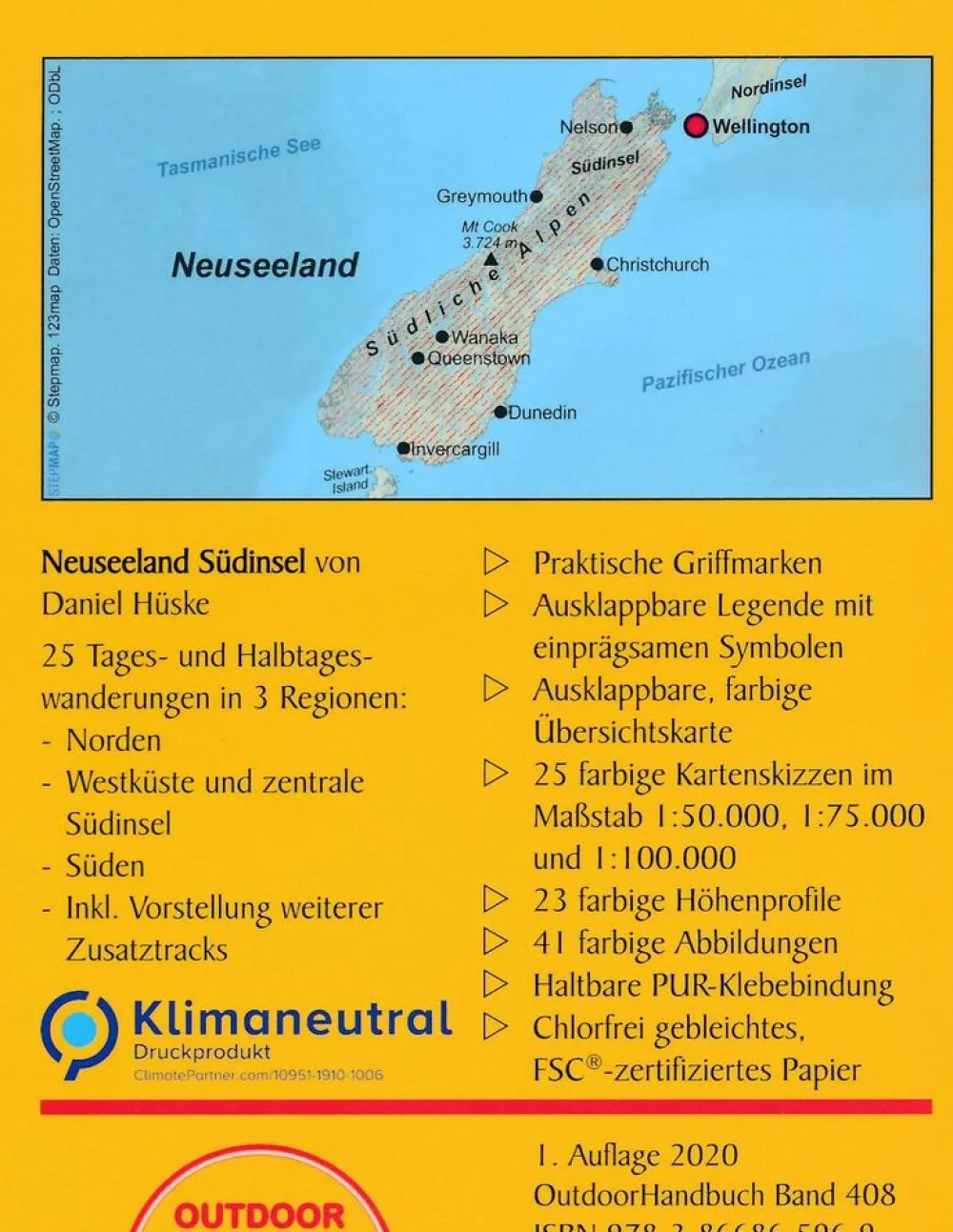 Conrad Stein Verlag Nieuw-Zeeland|Wandelgids Nieuw-Zeeland Zuidereiland - Neuseeland