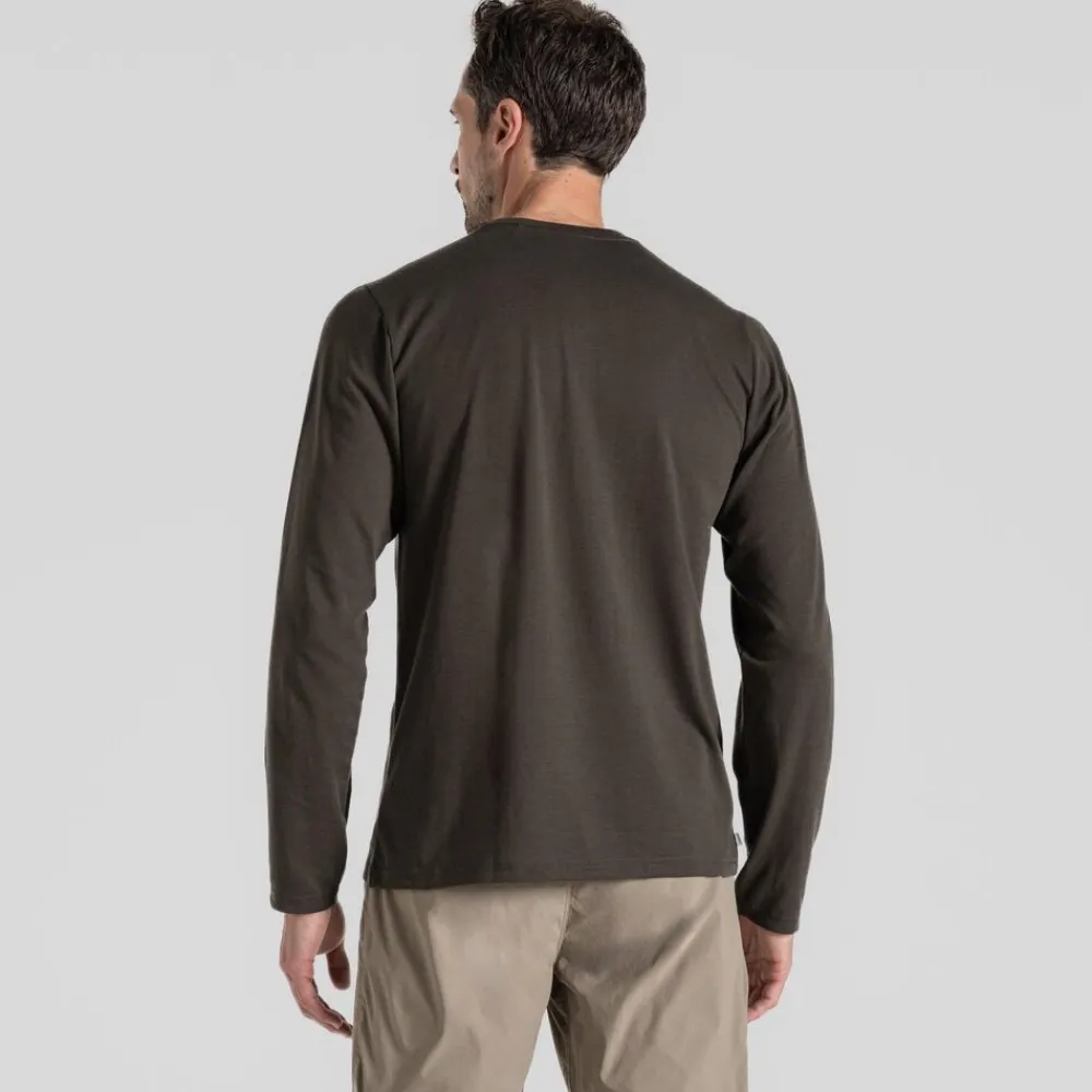 Heren Craghoppers Shirts Heren|Nosilife Abel Long Sleeved T-Shirt
