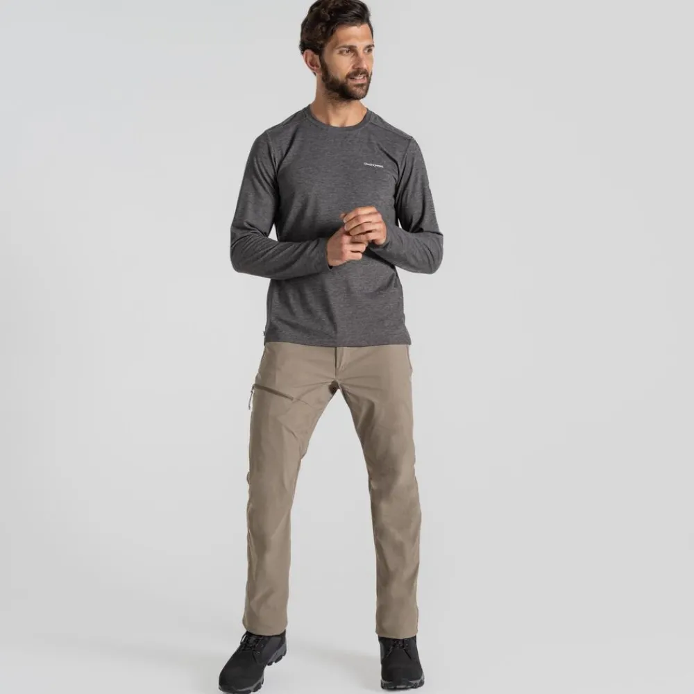 Heren Craghoppers Shirts Heren|Nosilife Abel Long Sleeved T-Shirt