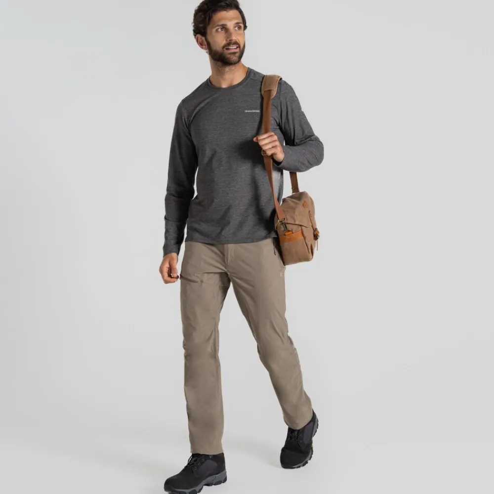 Heren Craghoppers Shirts Heren|Nosilife Abel Long Sleeved T-Shirt