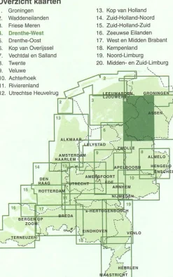 Falk Benelux|Fietskaart 05 Drenthe Oost