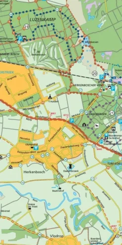 Falk Benelux|Wandelfietskaart 38 De Meinweg-Leudal
