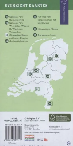 Falk Benelux|Wandelkaart 3 Oisterwijkse Bossen & Vennen