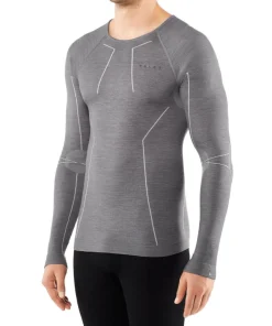 Heren Falke Ondergoed Heren|Wool Tech longsleeved shirt men comfort 33411